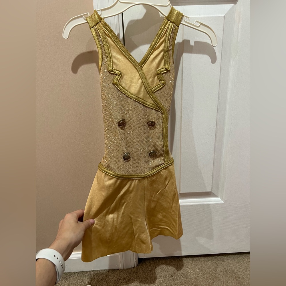 Gold children dance costume